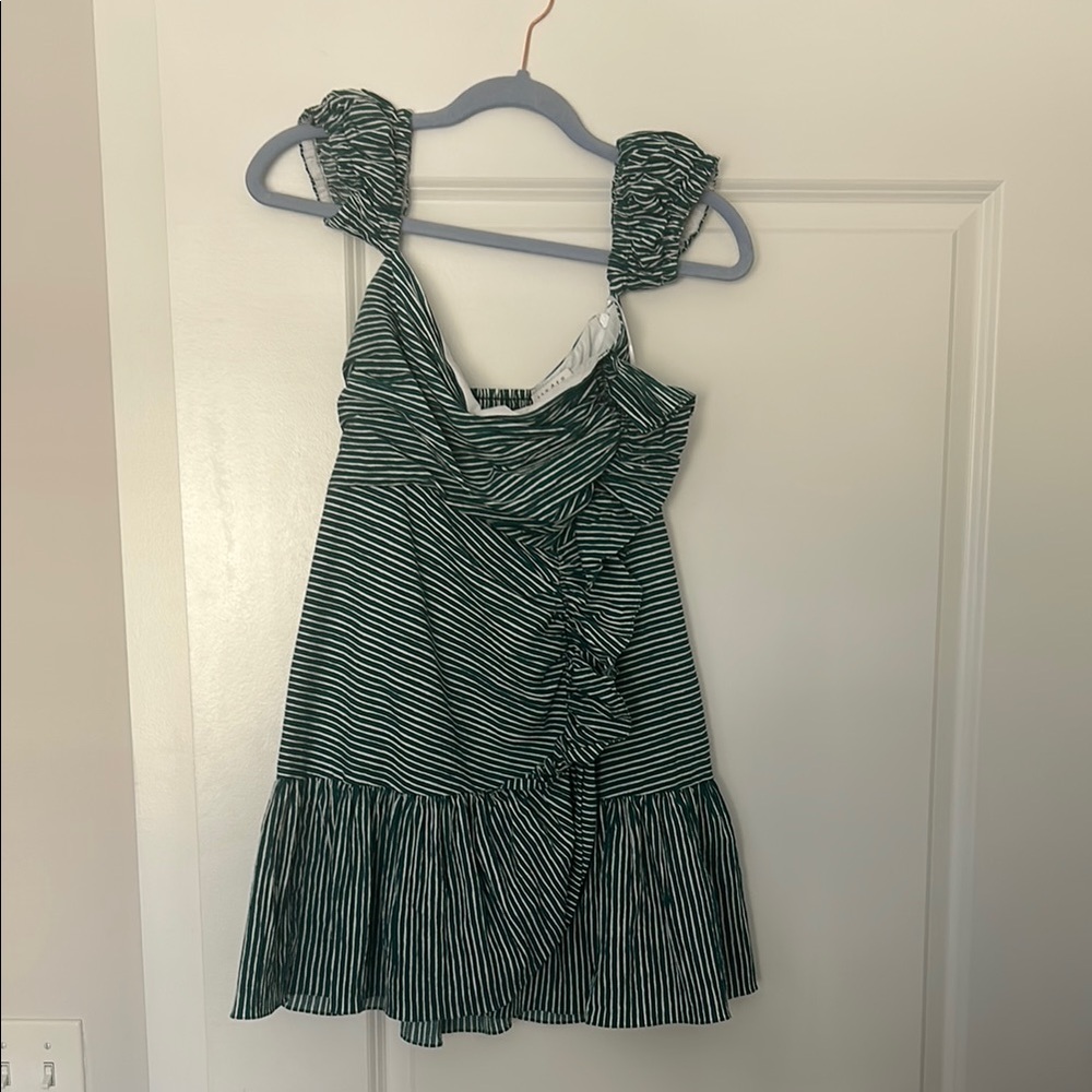 Striped Green Sandro Dress